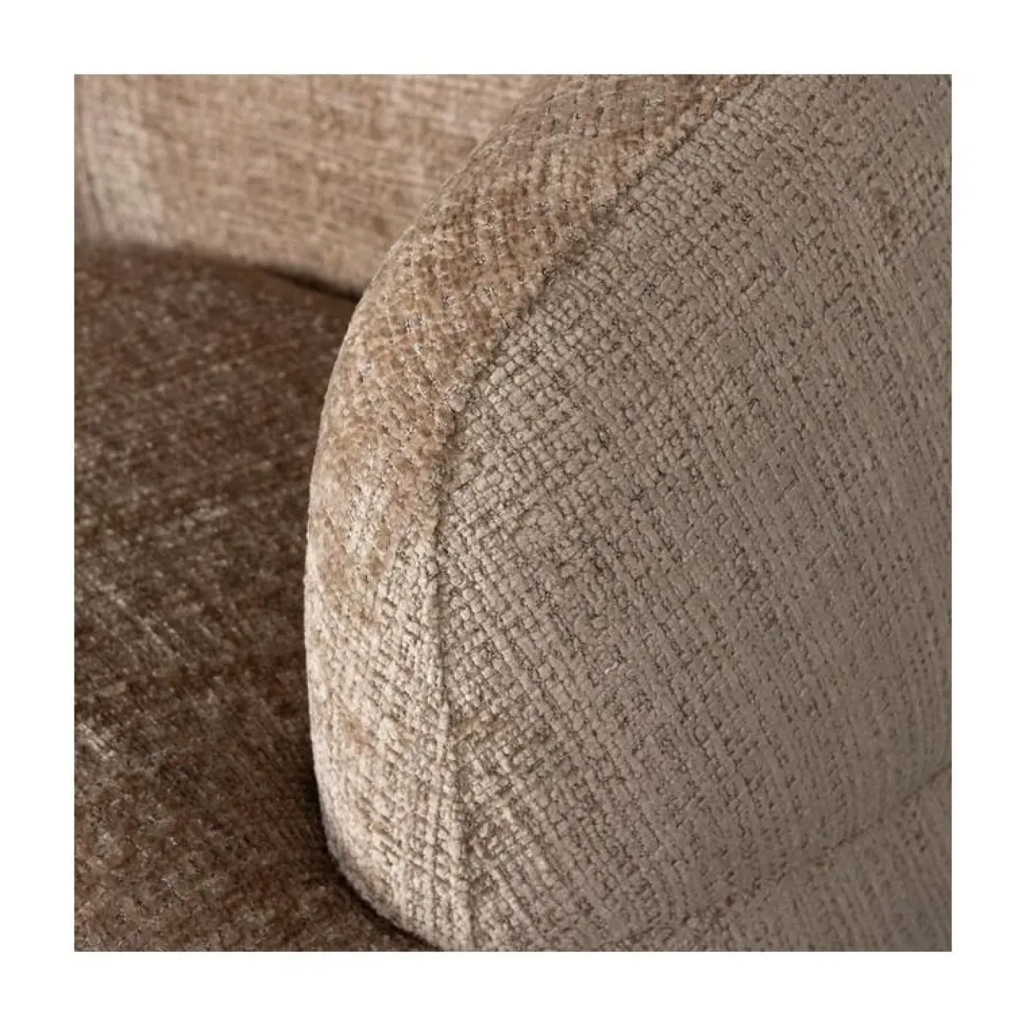 Woolly Draaifauteuil Chenille Zand