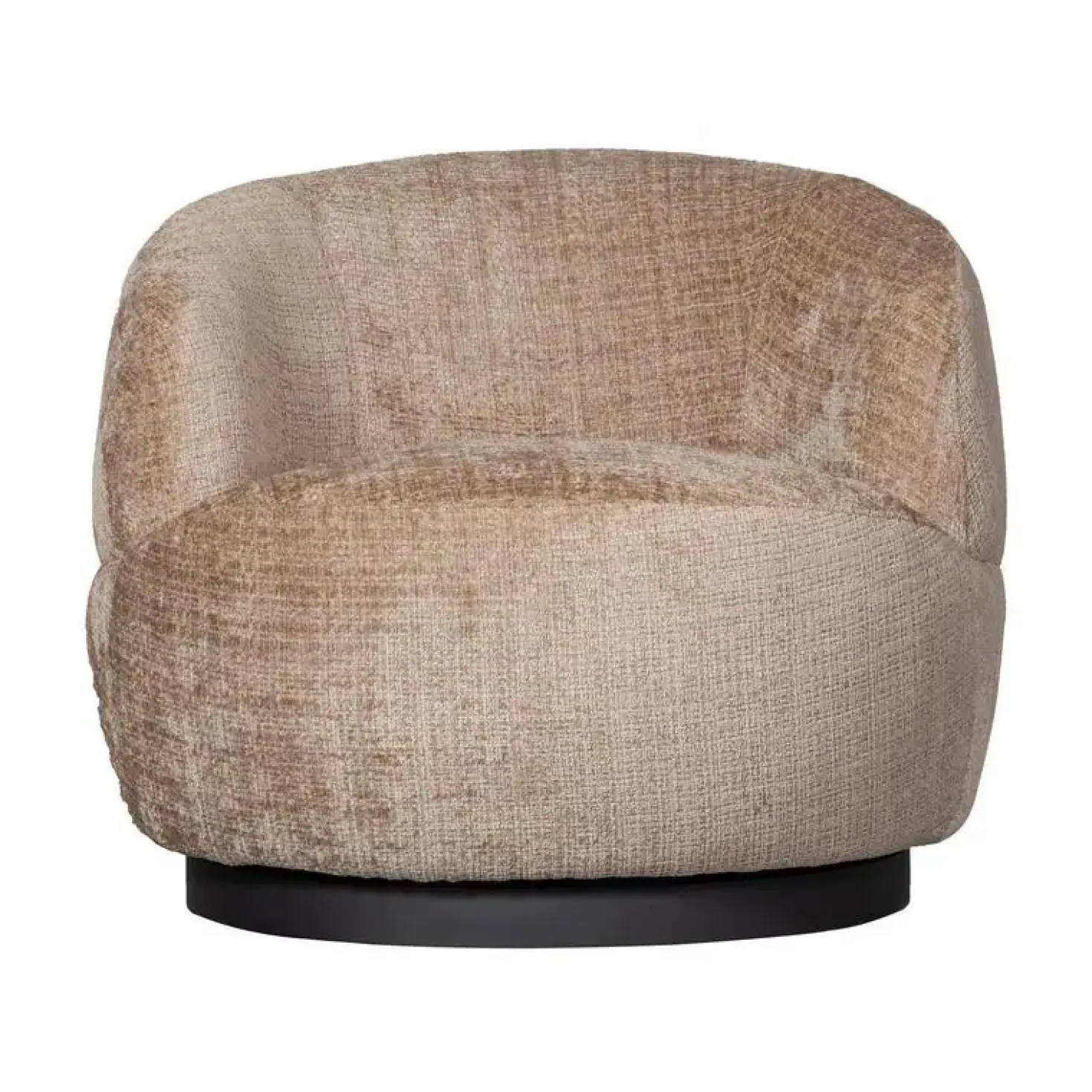 Woolly Draaifauteuil Chenille Zand