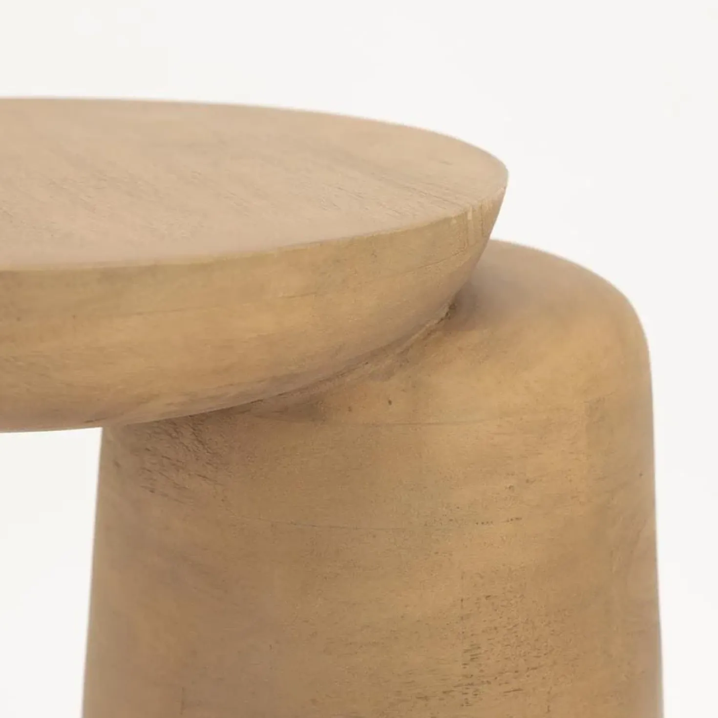 Woomble Bijzettafel mangohout Naturel 40cm