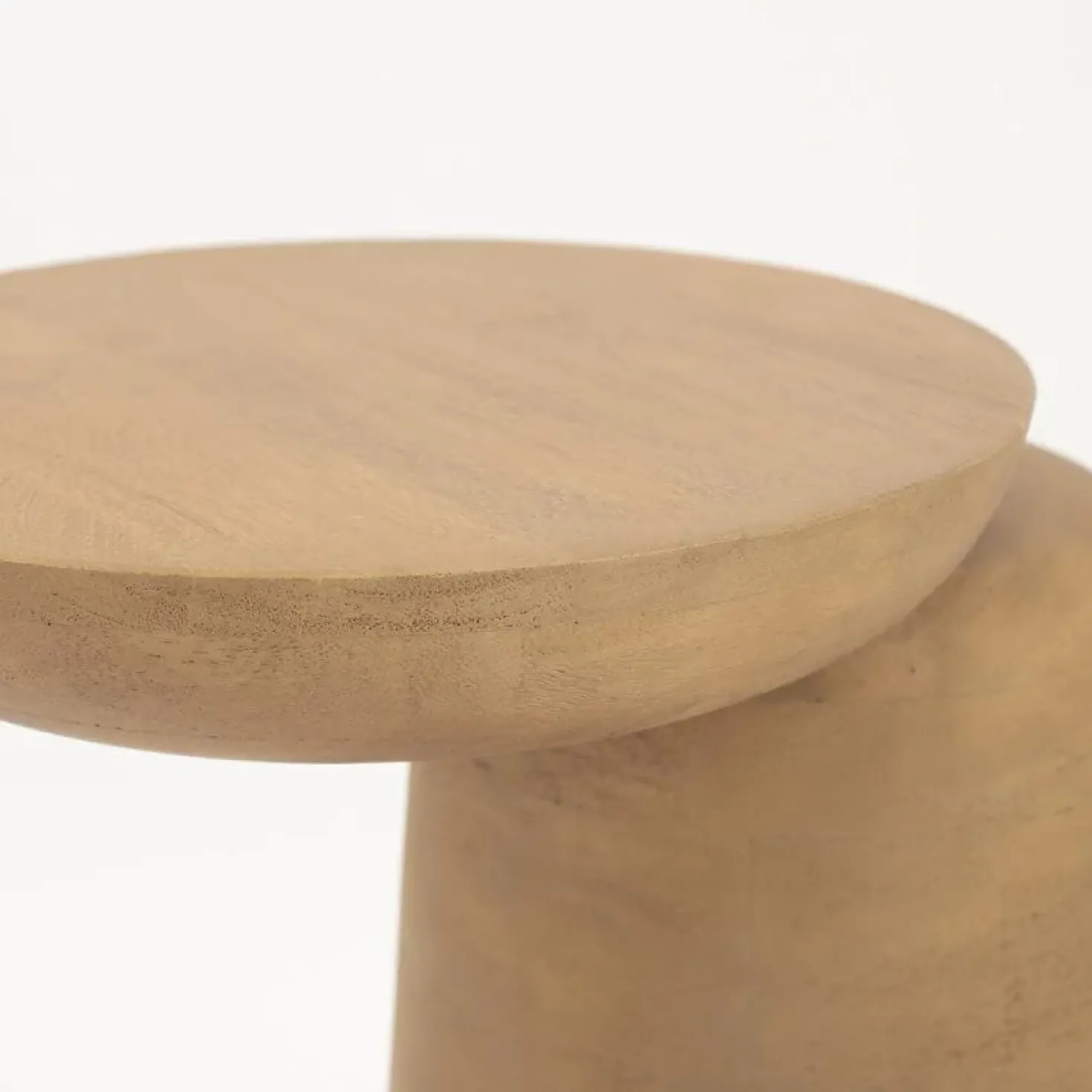 Woomble Bijzettafel mangohout Naturel 40cm