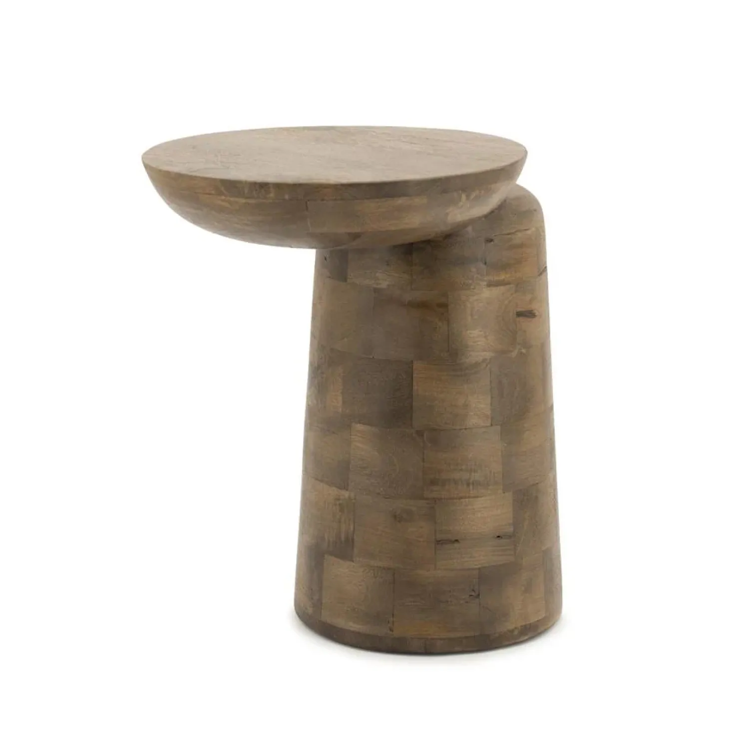 Woomble Bijzettafel mangohout Bruin 40cm