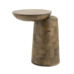 Woomble Bijzettafel mangohout Bruin 40cm