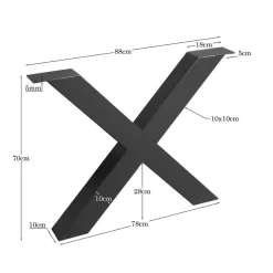 X-Poot Los zwart metaal