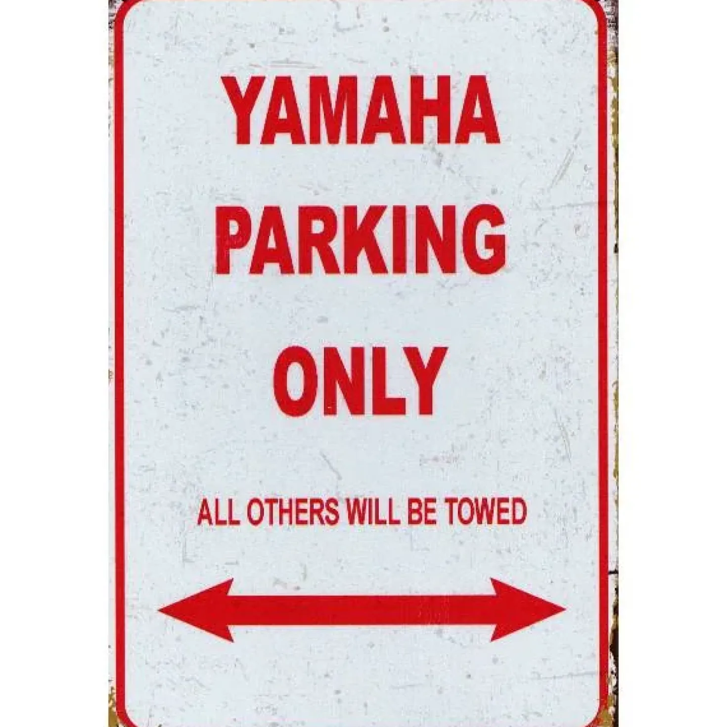 Yahama Parking only - metalen bord