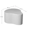 Yuko Salontafel marmer Walnoot 77cm