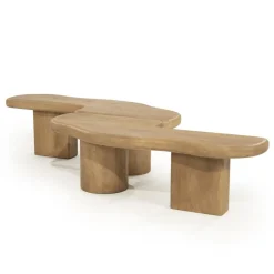 Yuo Salontafel mangohout Naturel 100cm