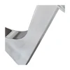 Zaandam Design Poot Metaal Chroom 1 stuk