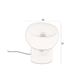 Zahra 1-lichts Tafellamp Small