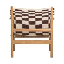 Zano Fauteuil Hout met patroon
