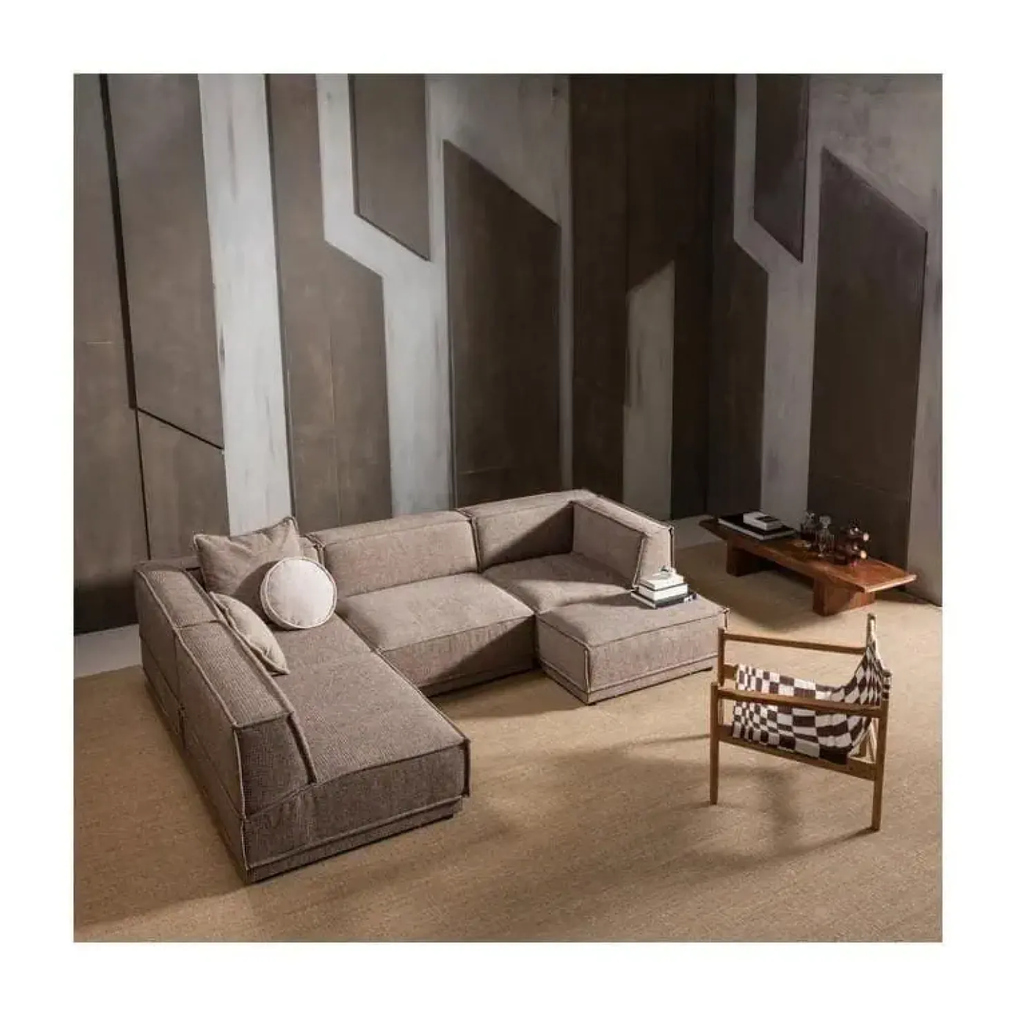 Zano Fauteuil Hout met patroon