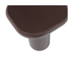 Zava Bijzettafel Hoogglans Donkerbruin 50cm