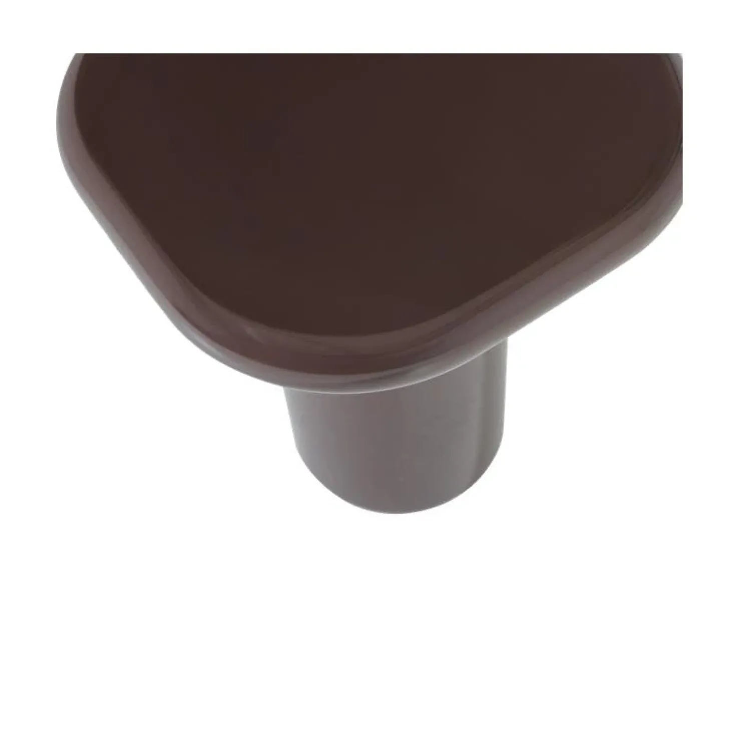 Zava Bijzettafel Hoogglans Donkerbruin 50cm