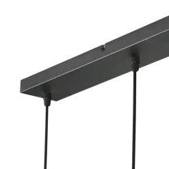 Zavi 5-lichts Hanglamp Smoke Langwerpig