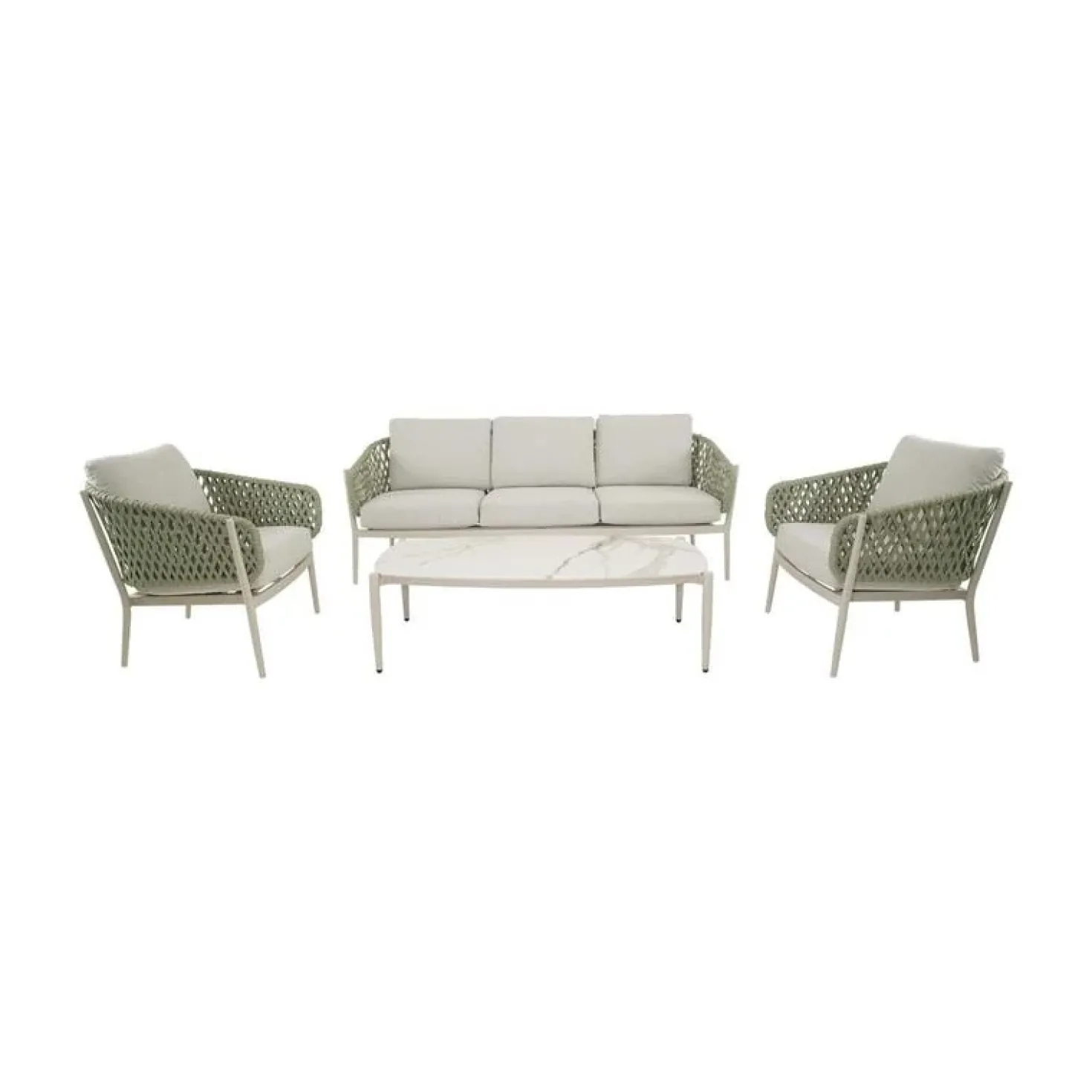 Zaya Loungeset groen/beige