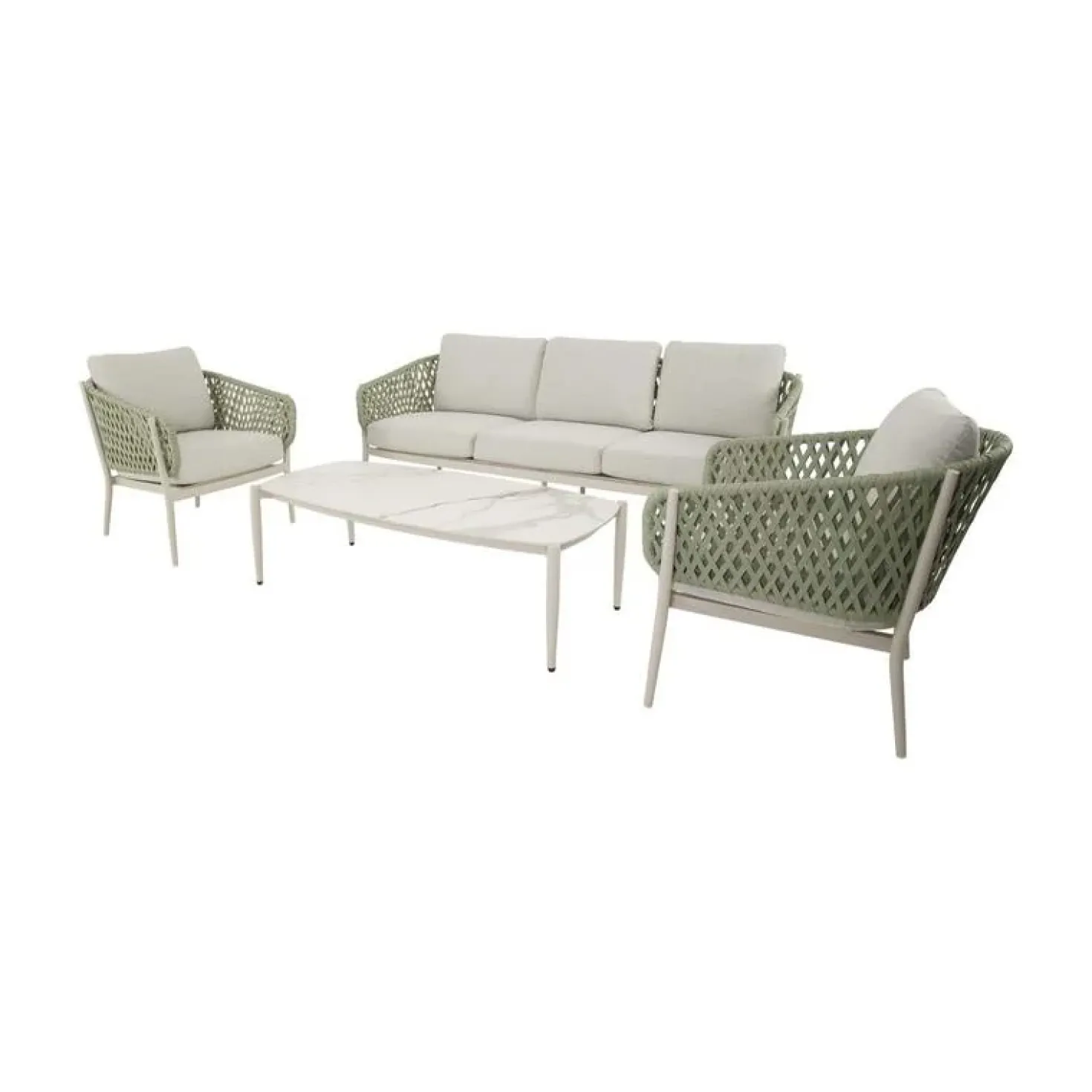 Zaya Loungeset groen/beige