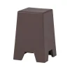 Zina Bijzettafel Hoog Cement Bruin 36cm