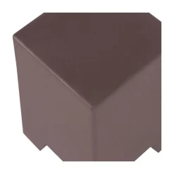 Zina Bijzettafel Hoog Cement Bruin 36cm