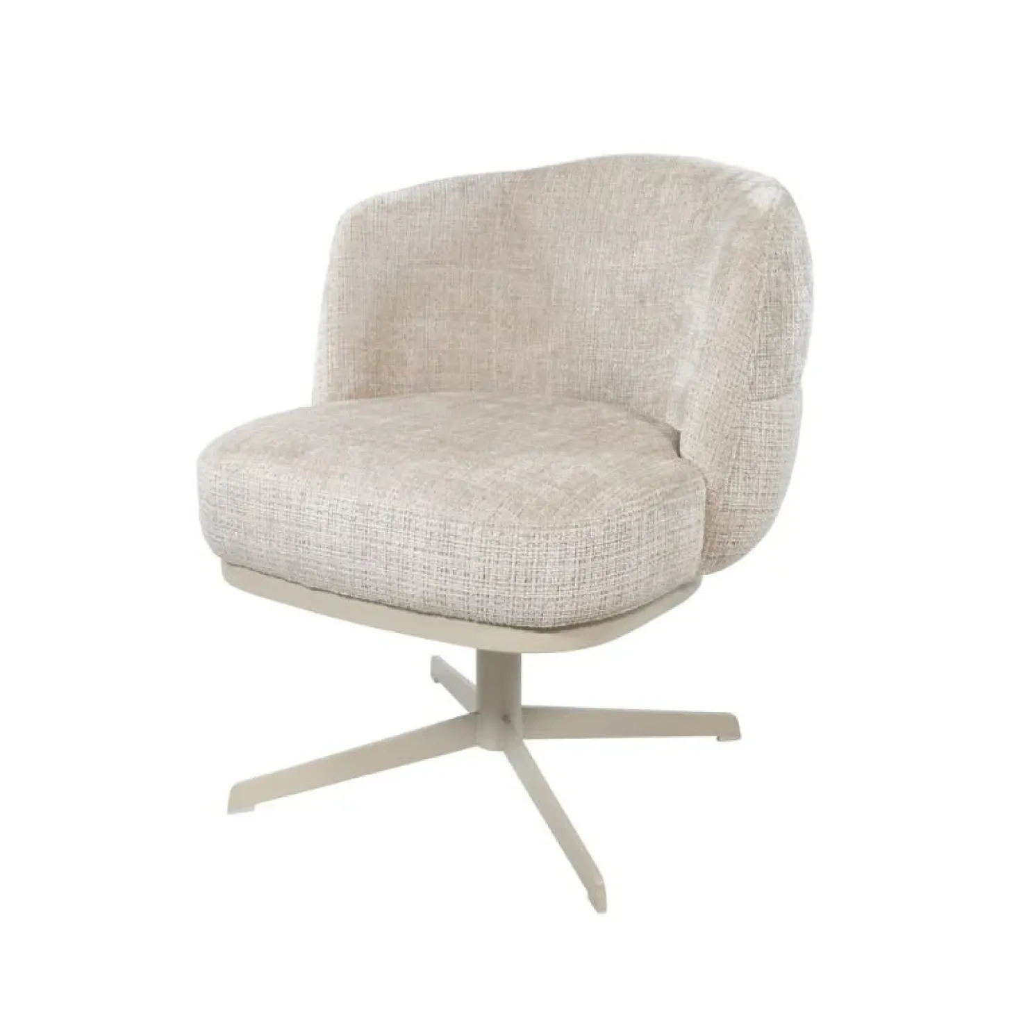 Zion eetkamerfauteuil draaipoot Taupe