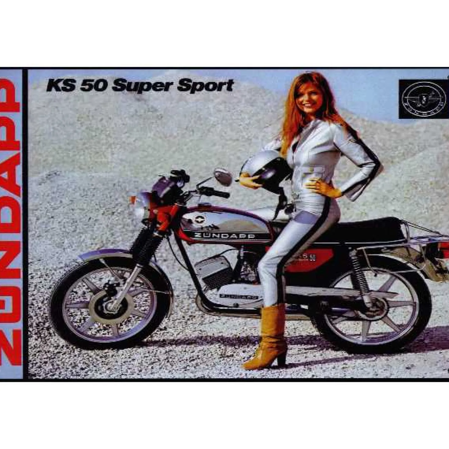 Zundapp KS-50 - metalen bord