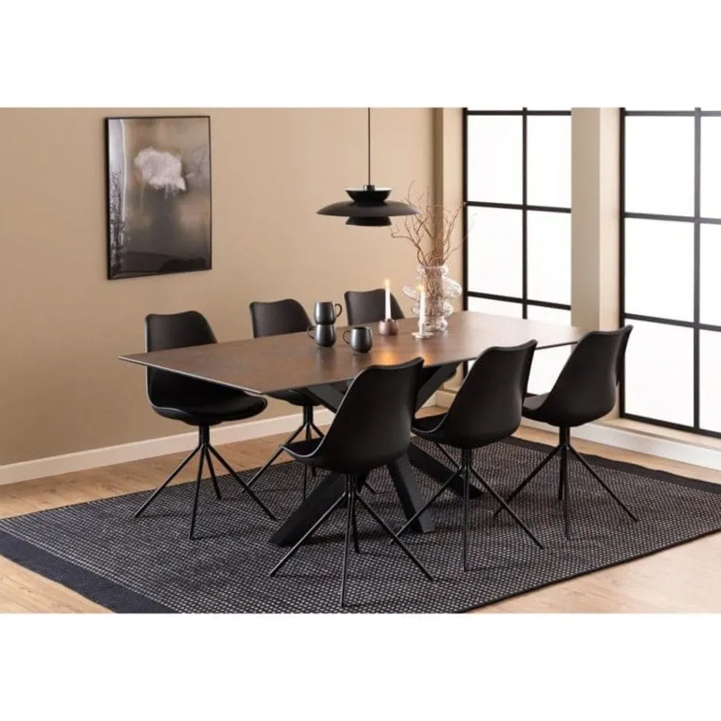 Zuvio Eettafel Bruin Keramiek 200cm