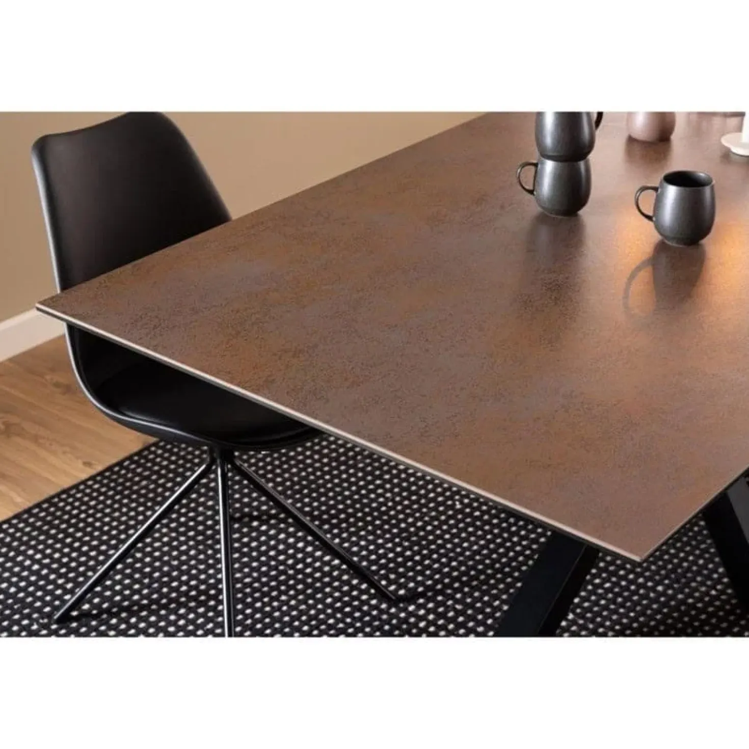 Zuvio Eettafel Bruin Keramiek 200cm
