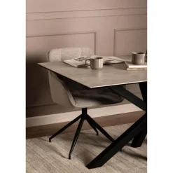 Zuvio Eettafel Grijs Keramiek 160cm