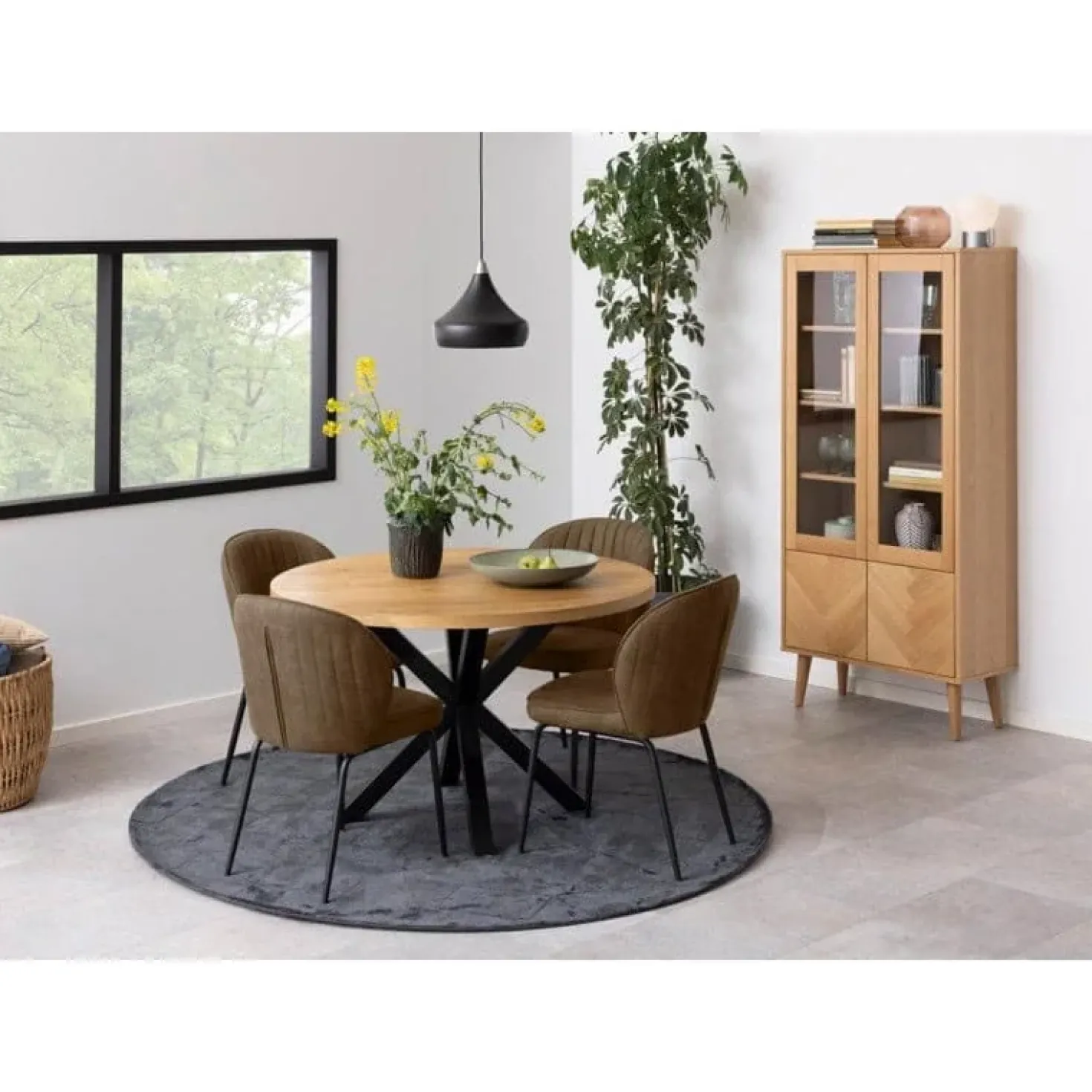 Zuvio Eettafel Rond Naturel 120cm
