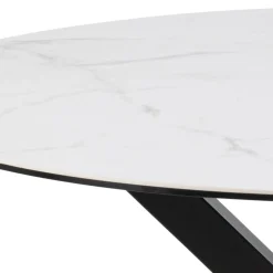 Zuvio Eettafel Rond Wit Keramiek 120cm