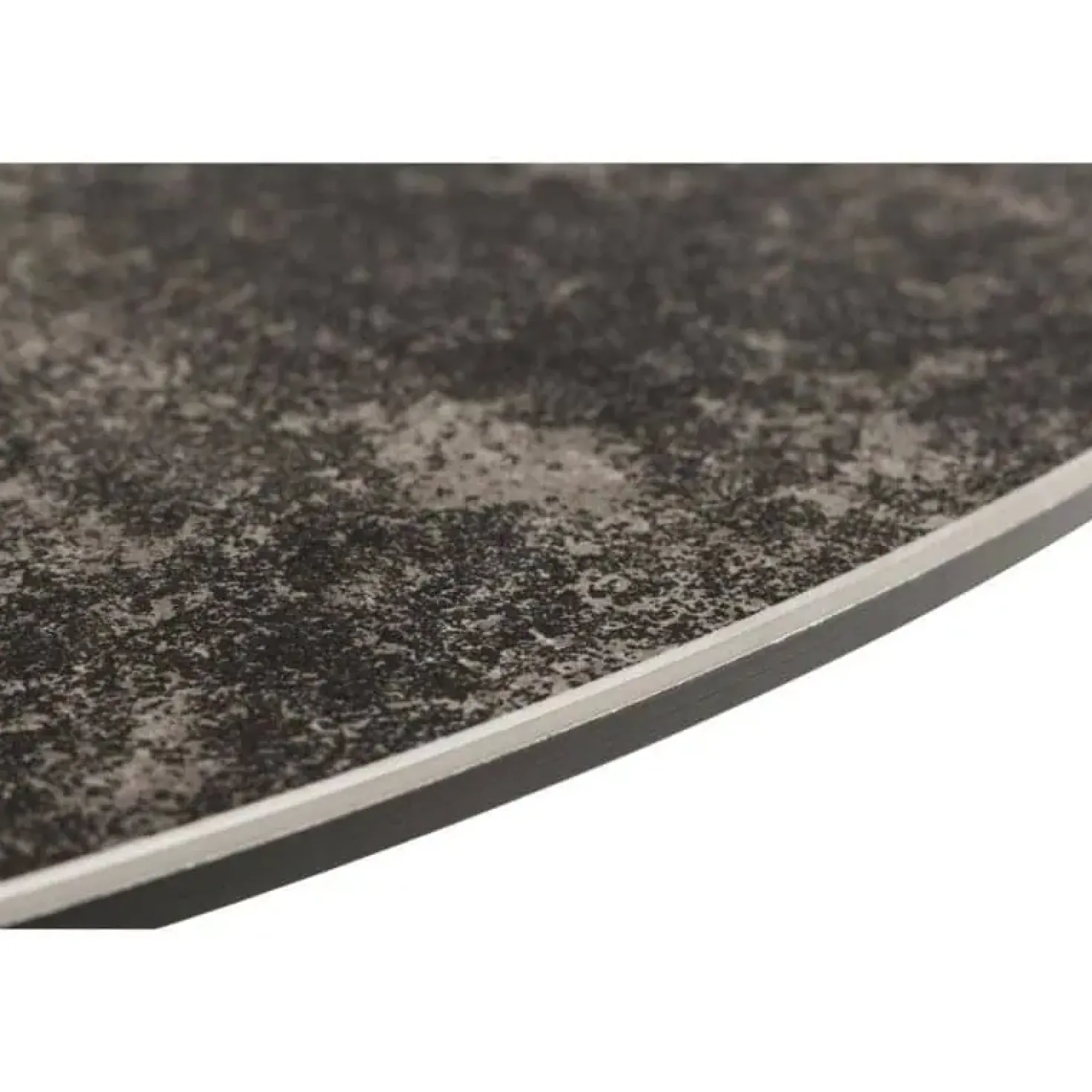 Zuvio Eettafel Rond Zwart Keramiek 120cm
