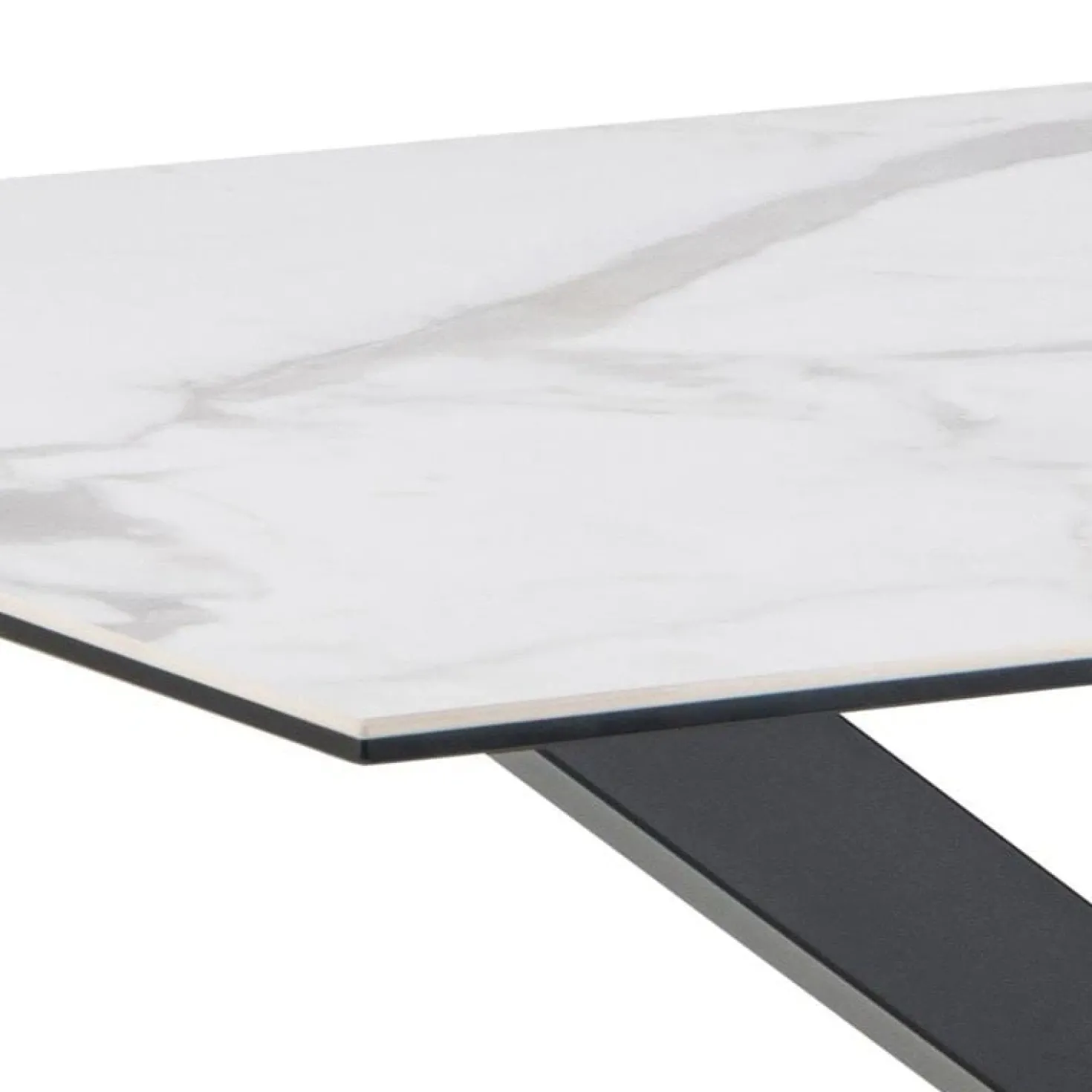 Zuvio Eettafel Wit Keramiek 135cm