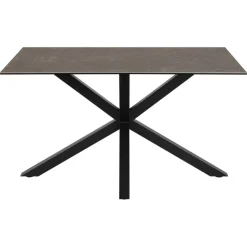 Zuvio Eettafel Zwart Keramiek 135cm