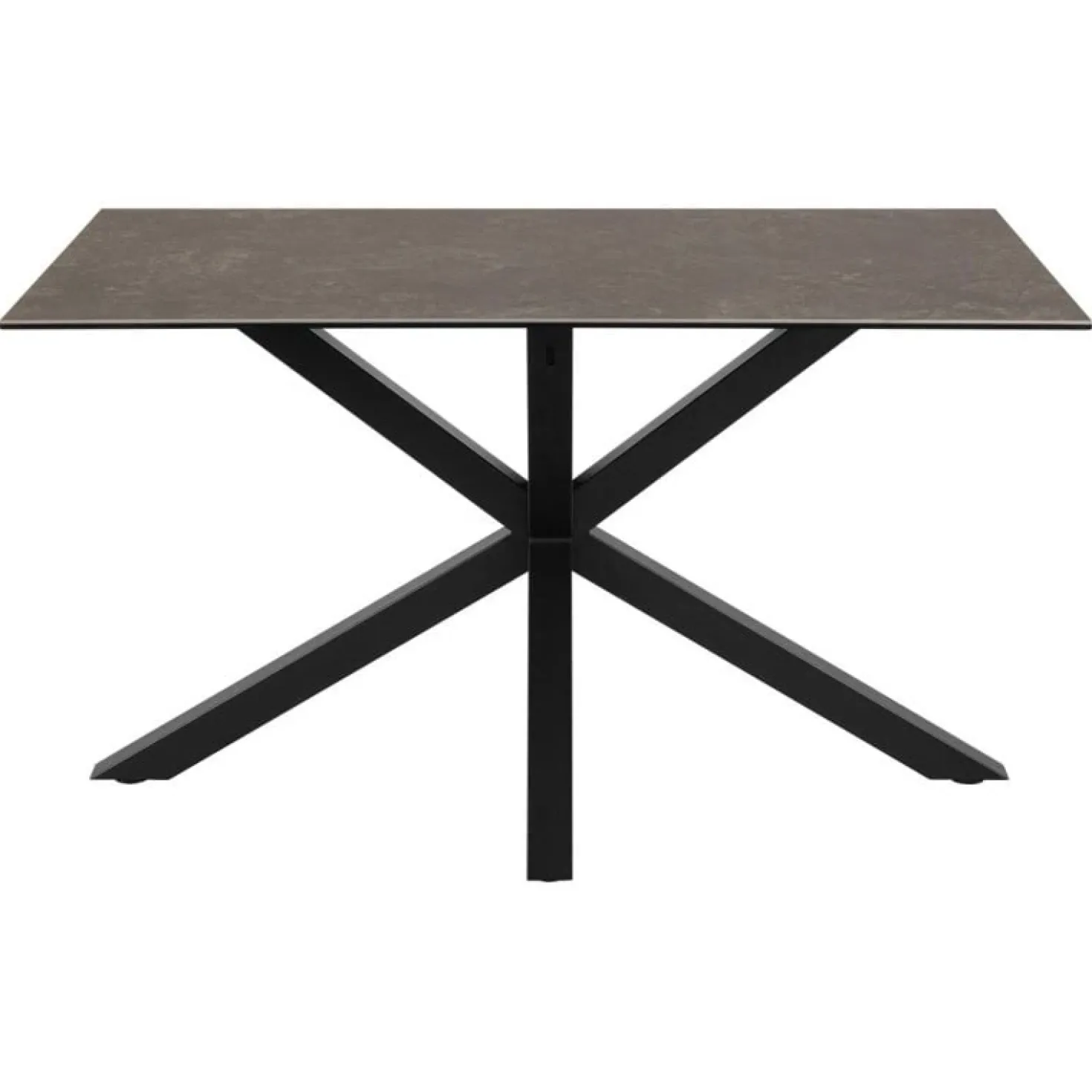 Zuvio Eettafel Zwart Keramiek 135cm