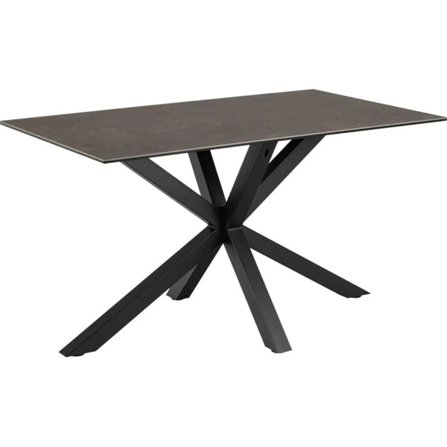 Zuvio Eettafel Zwart Keramiek 135cm