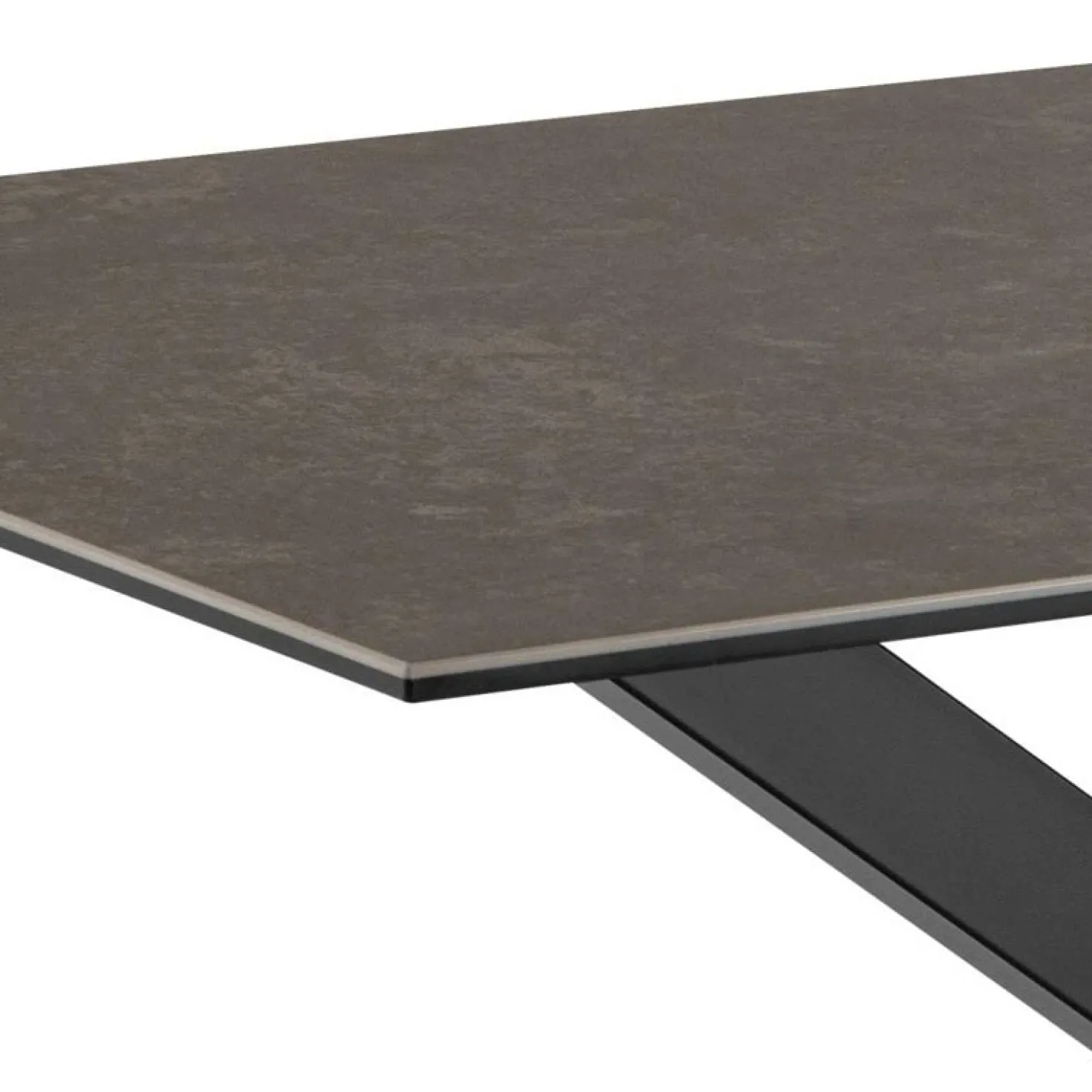 Zuvio Eettafel Zwart Keramiek 135cm