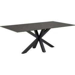 Zuvio Eettafel Zwart Keramiek 200cm