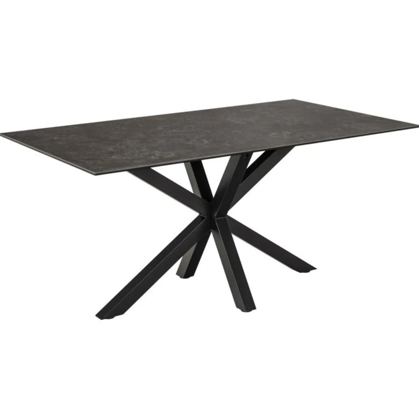 Zuvio Eettafel Zwart Keramiek 160cm