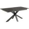 Zuvio Uitschuifbare Eettafel Zwart Keramiek 210cm