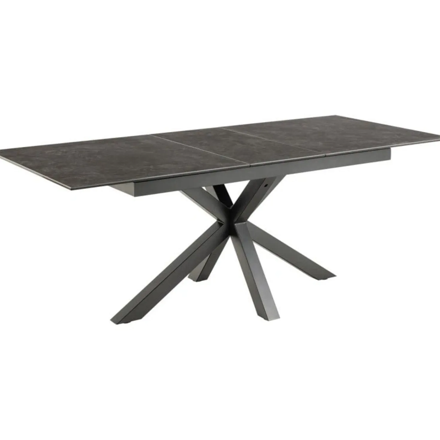 Zuvio Uitschuifbare Eettafel Zwart Keramiek 210cm
