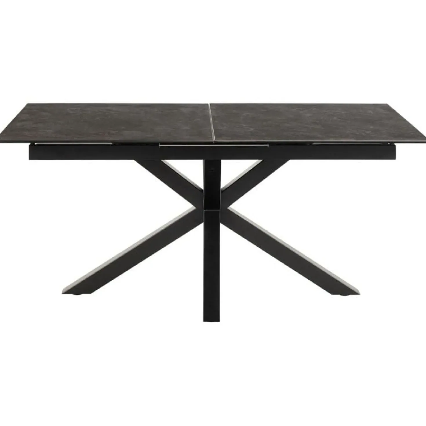 Zuvio Uitschuifbare Eettafel Zwart Keramiek 210cm
