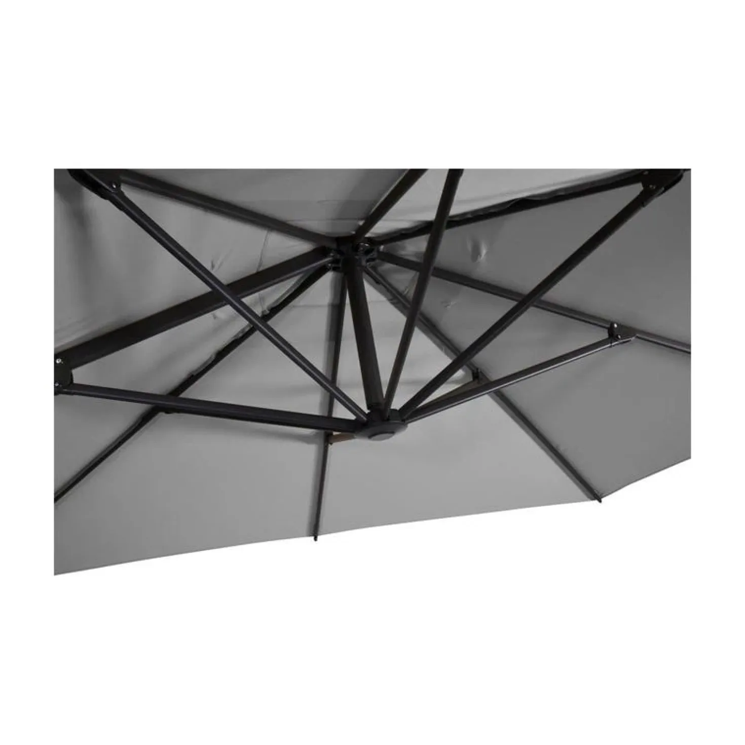Zweefparasol Libra grijs 250x250cm