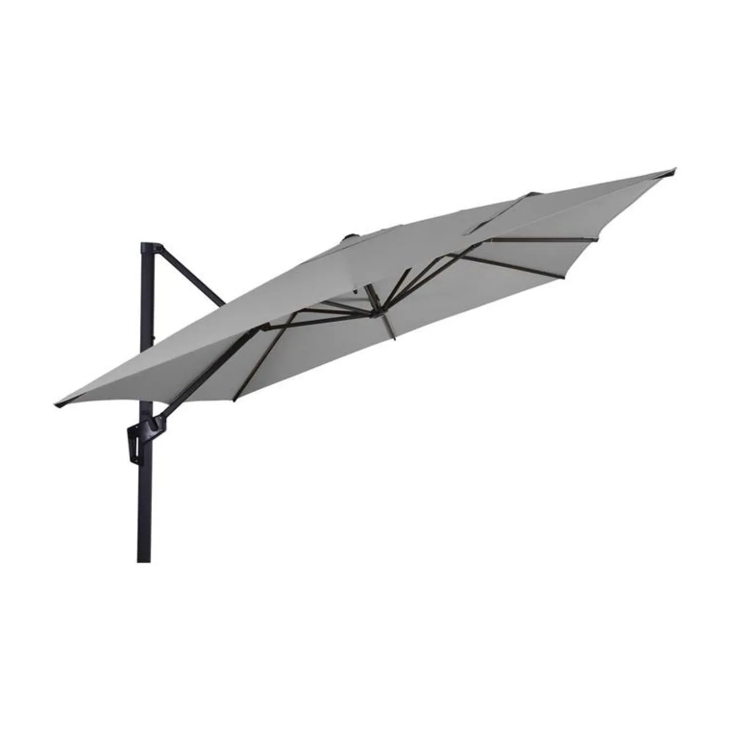 Zweefparasol Libra grijs 250x250cm