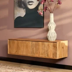 Zwevend Tv meubel Martin Naturel 120 cm