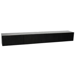 Zwevend Tv meubel Martin Zwart 240 cm