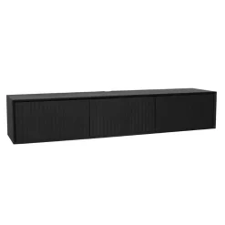 Zwevend Tv meubel Martin Zwart 160 cm