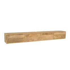 Zwevend Tv meubel Melanie Naturel 240 cm