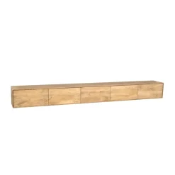 Zwevend Tv meubel Melanie Naturel 280 cm