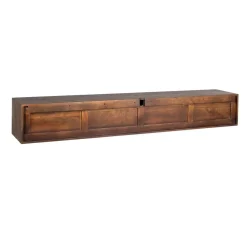 Zwevend Tv meubel Melanie Walnoot 240cm