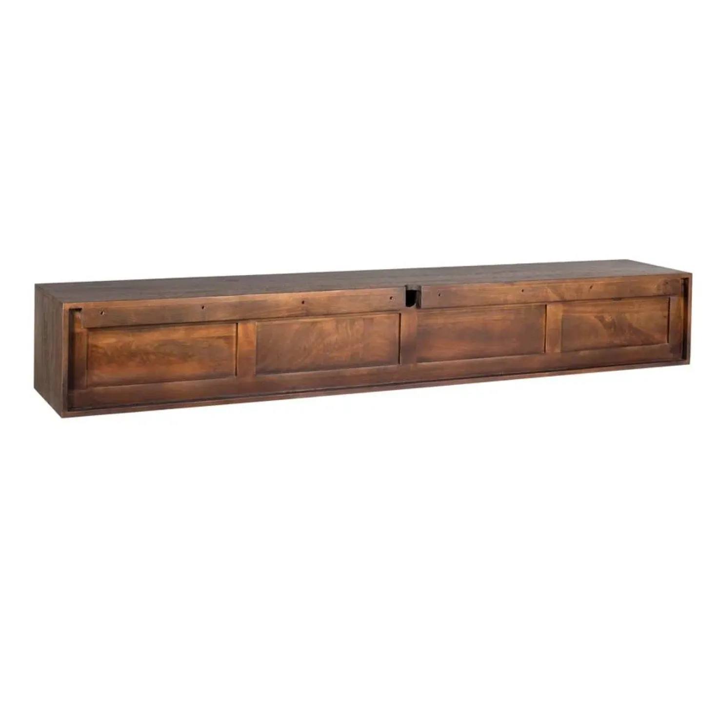 Zwevend Tv meubel Melanie Walnoot 240cm