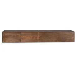Zwevend Tv meubel Melanie Walnoot 240cm