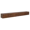 Zwevend Tv meubel Melanie Walnoot 280cm